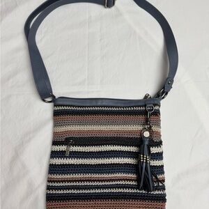 Fossil Multicolor Crochet Crossbody Bag